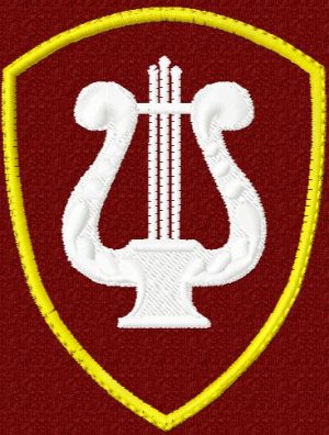 Нарукавный знак музыкальных частей Росгвардии
