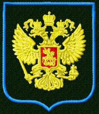 Шеврон Герб России в прямоугольном щите