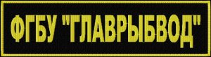 Нашивка ФГБУ ГЛАВРЫБВОД на спину