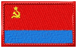 Флаг УССР-Нашивка на рукав